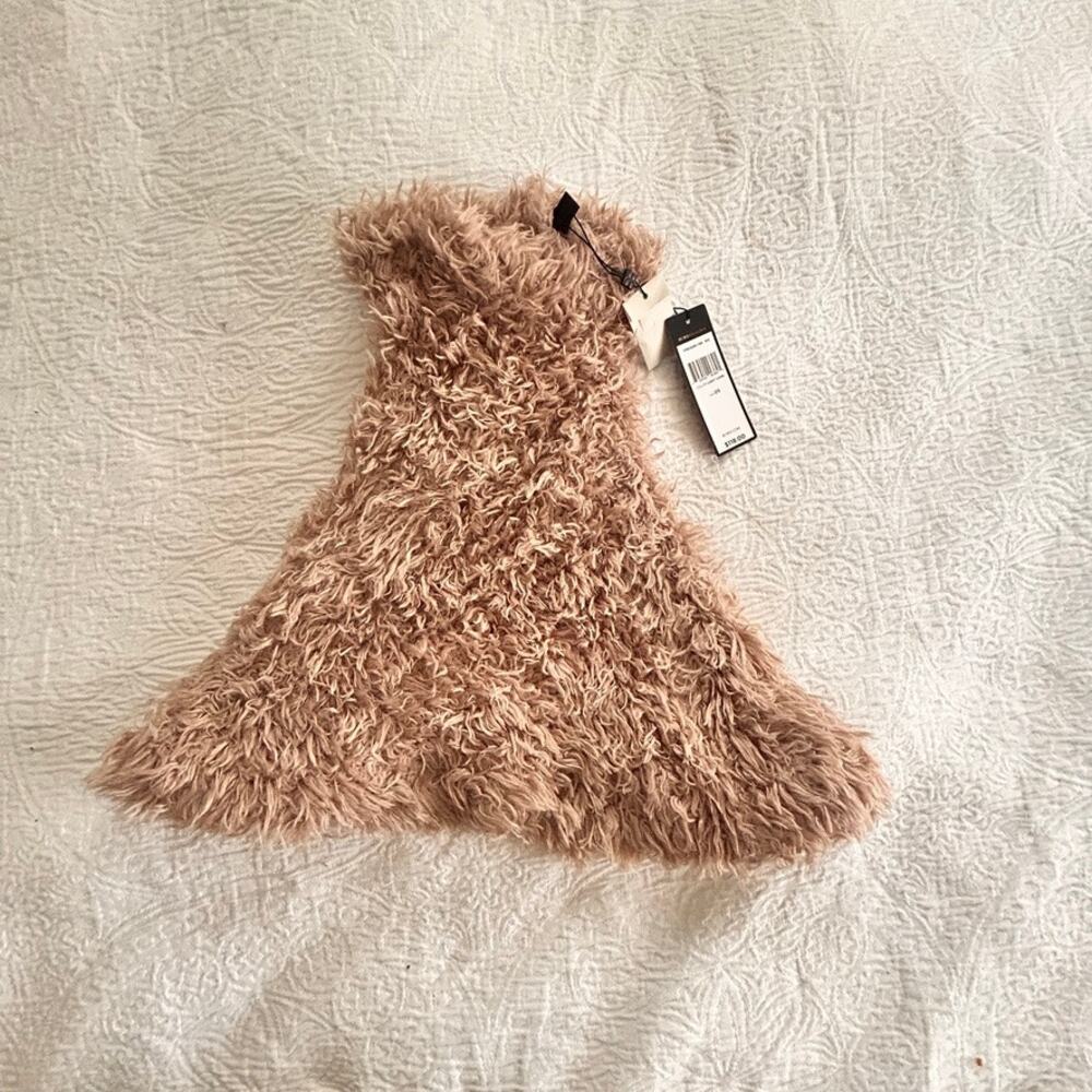 BCBG Cowl, turtleneck only, soft beige NWT